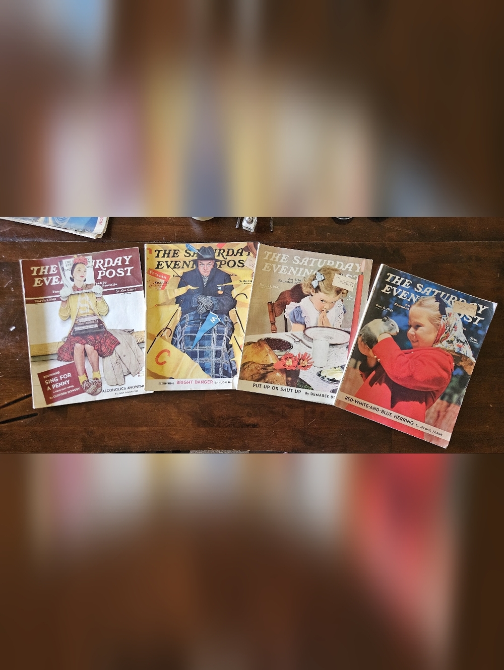 Vintage The Saturday Evening Post Magazines 1941 & Two 1942 - Set Of 8